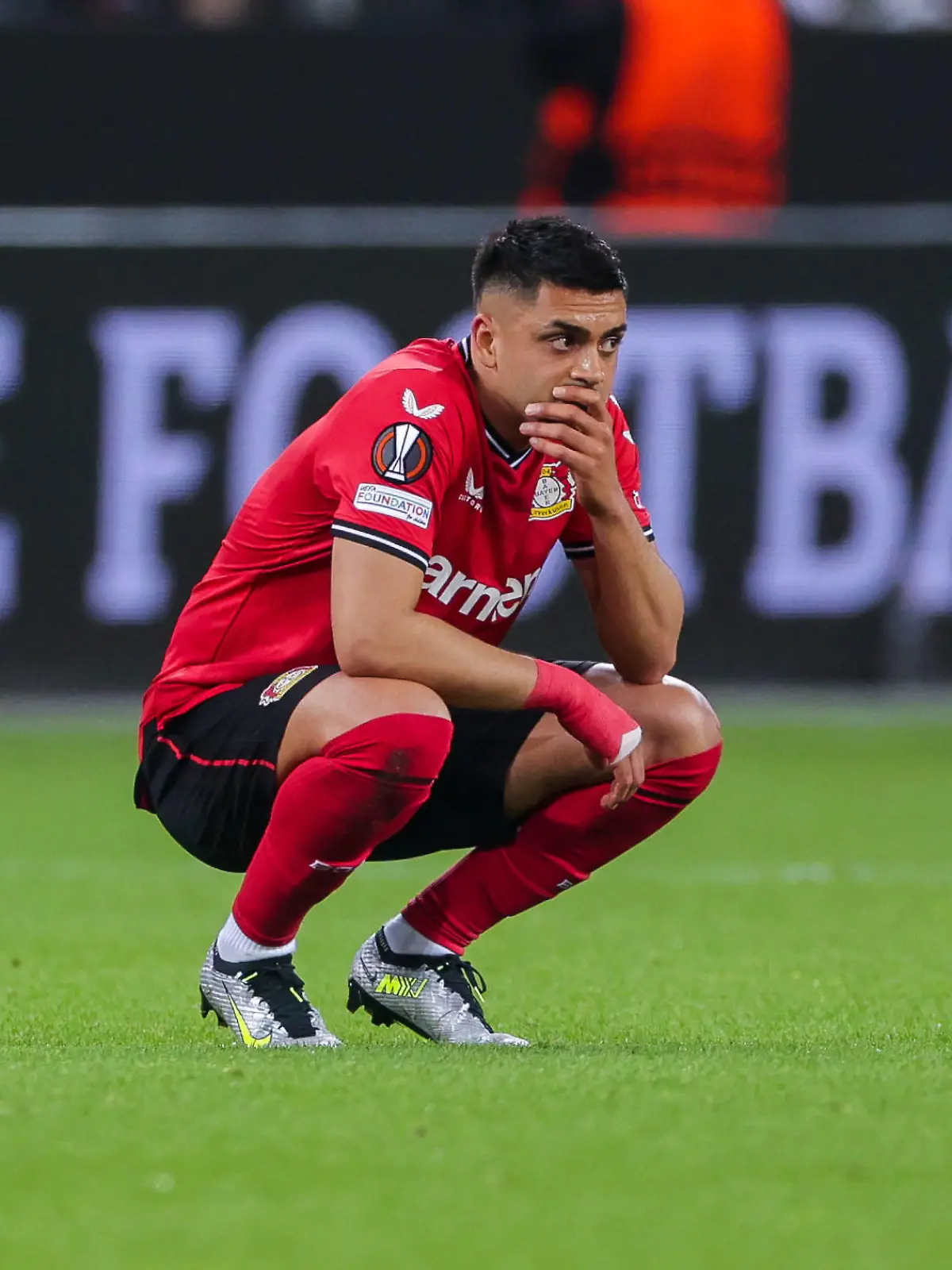 18.05.2023, Fussball, Saison 2022/2023, UEFA Europa League, Halbfinale, UEL, Bayer 04 Leverkusen - AS Rom, Nadiem Amiri Bayer 04 Leverkusen, Leverkusen BayArena NRW Deutschland xRHR-FOTO/DEx *** 18 05 2023, football, 2022 2023 season, UEFA Europa League, semi-final, UEL, Bayer 04 Leverkusen AS Rome, Nadiem Amiri Bayer 04 Leverkusen , Leverkusen BayArena NRW Germany xRHR PHOTO ENx Copyright: RHR-FOTO/DennisxEwertx RHR-FOTO/DE