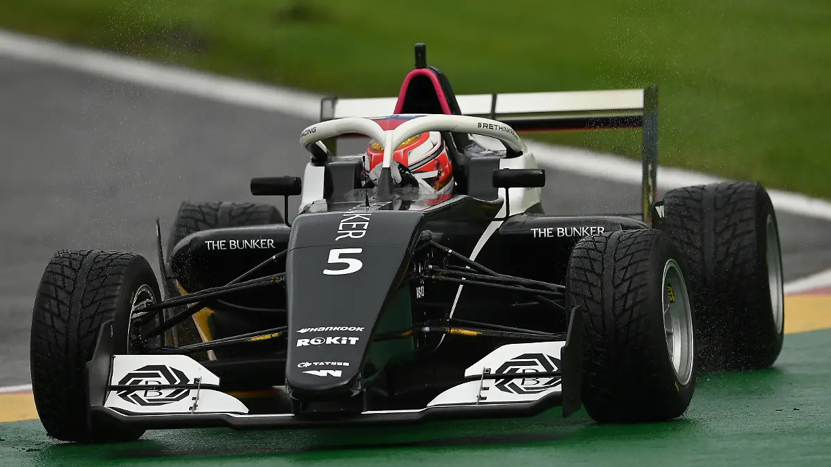 SPA, BELGIUM - AUGUST 28: Fabienne Wohlwend of Liechtenstein and Bunker Racing (5) drives during the W Series Round 5 race at Circuit de Spa-Francorchamps on August 28, 2021 in Spa, Belgium. (Photo by Dan Mullan/Getty Images)
