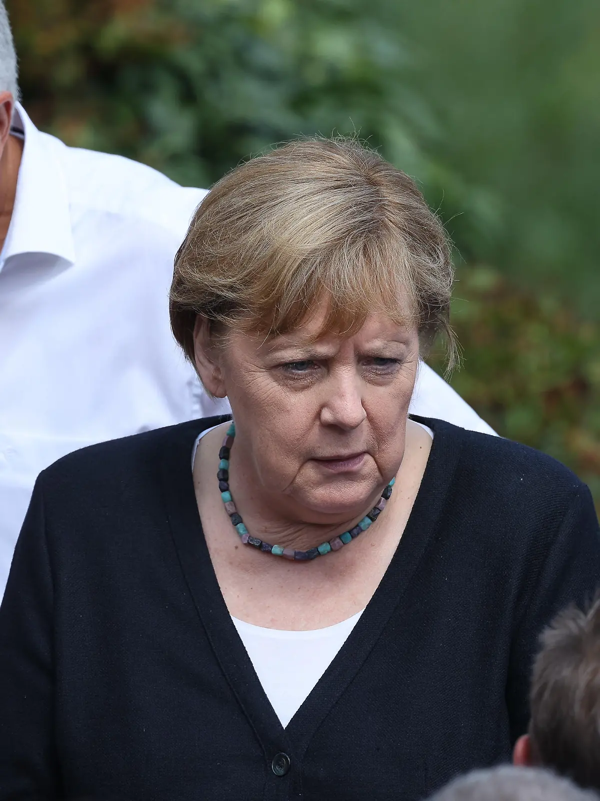 Flutkatastrophe im Ahrtal, Angela Merkel in Schuld und Adenau, 18.7.2021, Foto: EIBNER/Joerg Niebergall