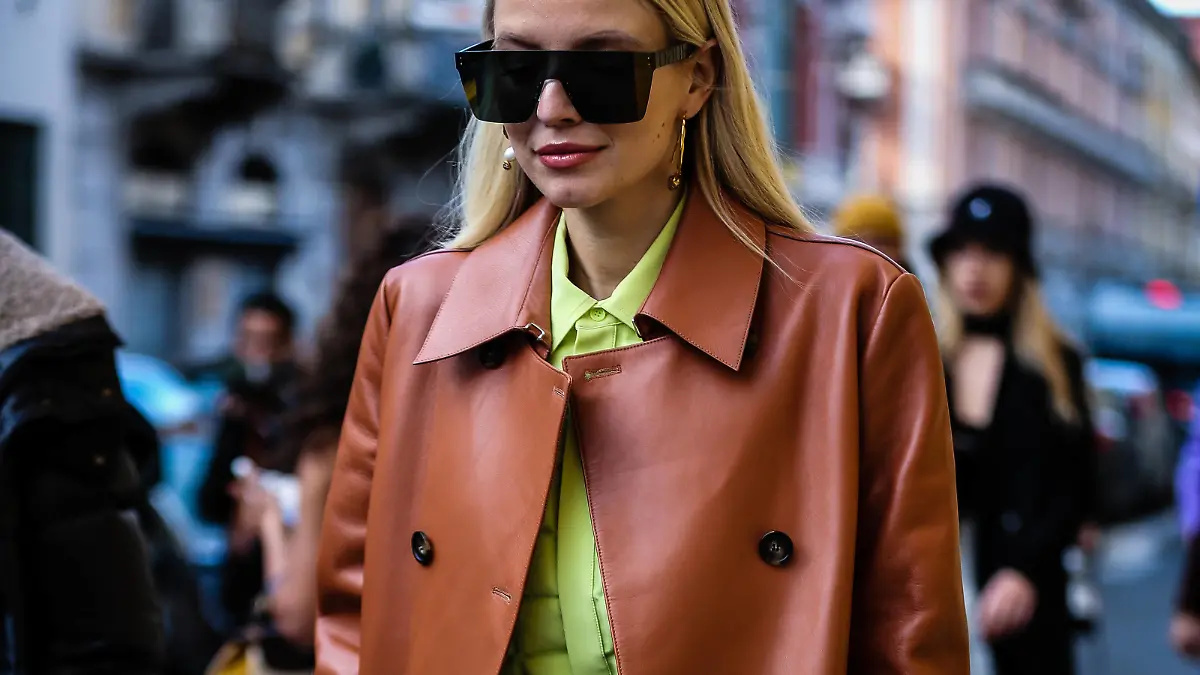 Italy: On the street of Milan MILAN, Italy- February 21 2020: Leonie Hanne on the street during the Milan Fashion Week. Milan Italy Italy Copyright: MauroxDelxSignore
