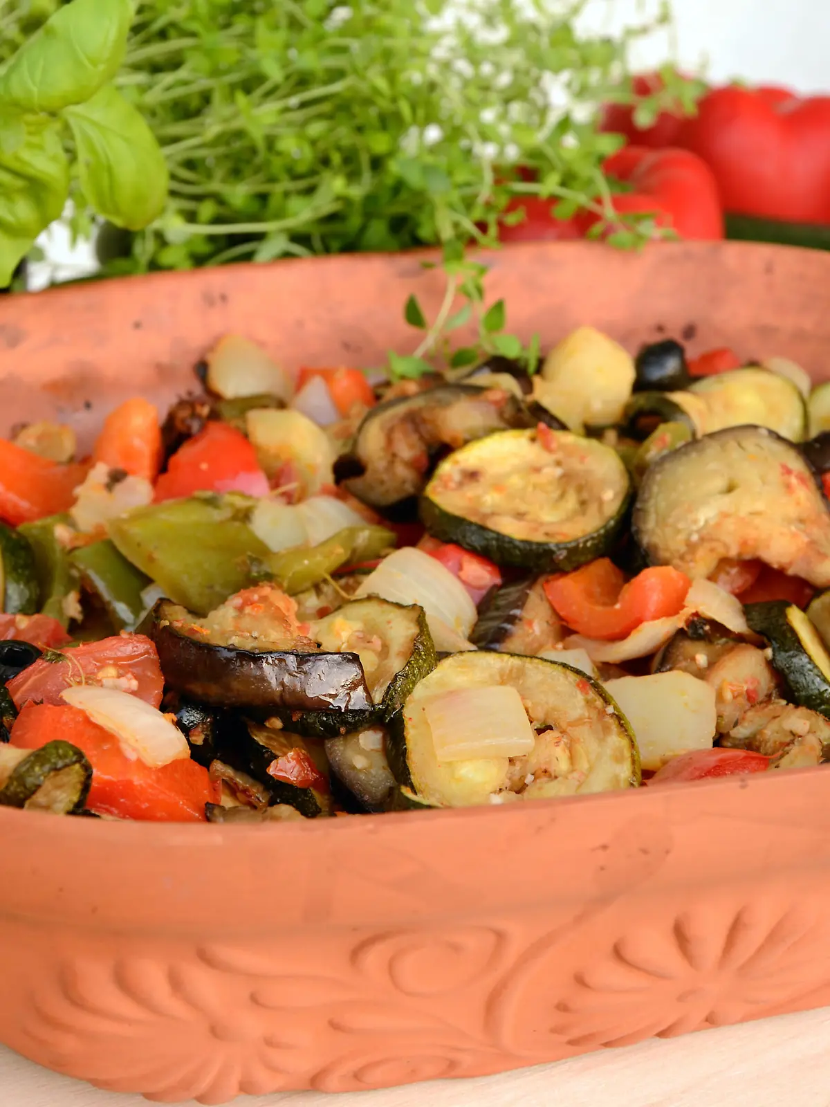 The best ratatouille ever - national French dish in a crockery