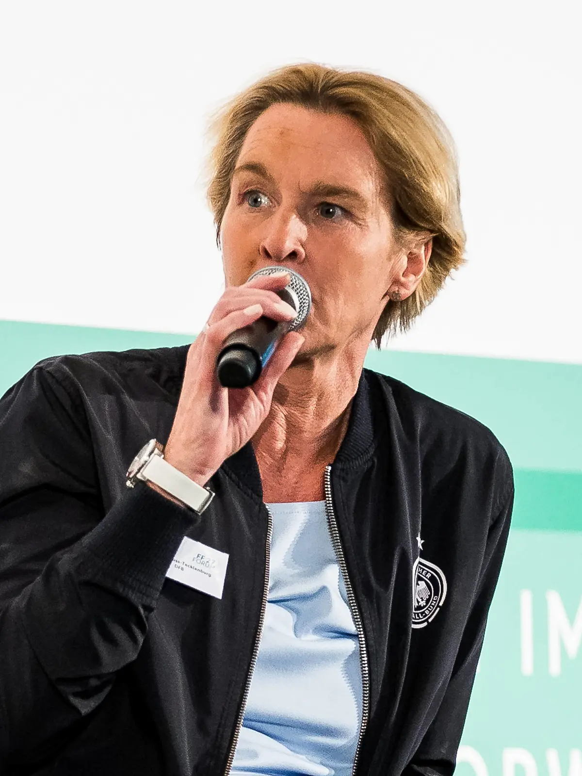 FF27 Forum Frauen im Fussball Fast Forward Martina Voss-Tecklenburg Bundestrainerin FF27 Forum Frauen im Fussball Fast Forward RheinEnergieStadion, Koeln, 18.05.2023 *** FF27 Forum Women in Football Fast Forward Martina Voss Tecklenburg National Coach FF27 Forum Women in Football Fast Forward RheinEnergieStadion, Cologne, 18 05 2023 Copyright: xBEAUTIFULxSPORTS/Wunderlx