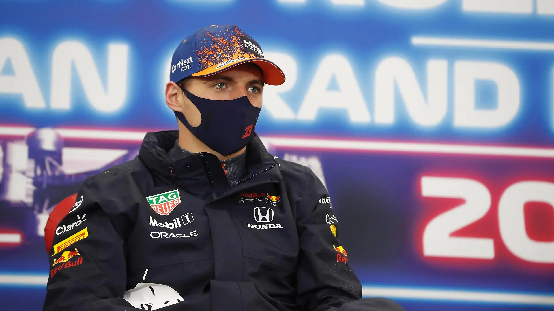 VERSTAPPEN Max ned, Red Bull Racing Honda RB16B, portrait press conference, PK, Pressekonferenz after race during the Formula 1 Belgium Grand Prix, 12th round of the 2021 FIA Formula One World Championship, WM, Weltmeisterschaft from August 27 to 29, 2021 on the Circuit de Spa-Francorchamps, in Stavelot, near Liege, Belgium - FORMULE 1 : Grand prix de belgique - 29/08/2021 DPPI/PANORAMIC PUBLICATIONxNOTxINxFRAxITAxBEL _V2_6193