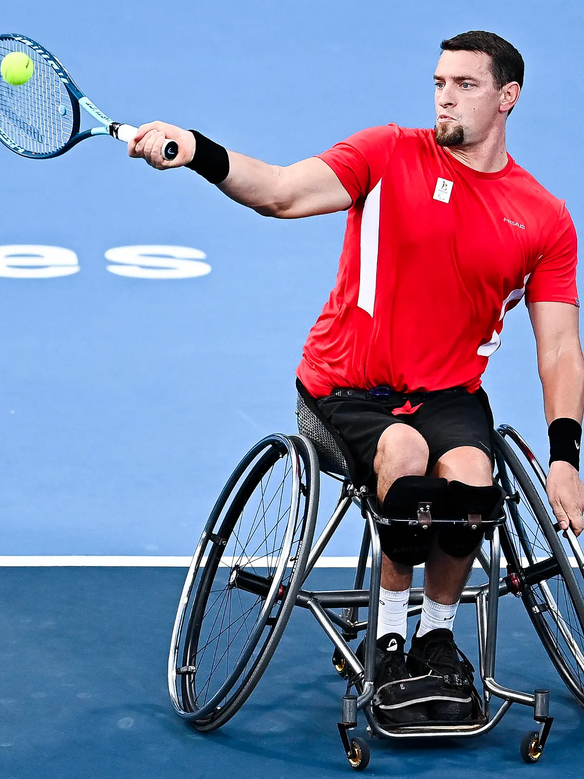  Belgian wheelchair tennis player Joachim Gerard pictured in action during a tennis match against Spanish Caverzachi, in the third round of the men s singles wheelchair tennis tournament, on the sixth day of the Tokyo 2020 Paralympic Games, Monday 30 August 2021, in Tokyo, Japan. The paralympic Games take place from the 24 August to the fifth of September. JASPERxJACOBS PUBLICATIONxINxGERxSUIxAUTxONLY x3077003x
