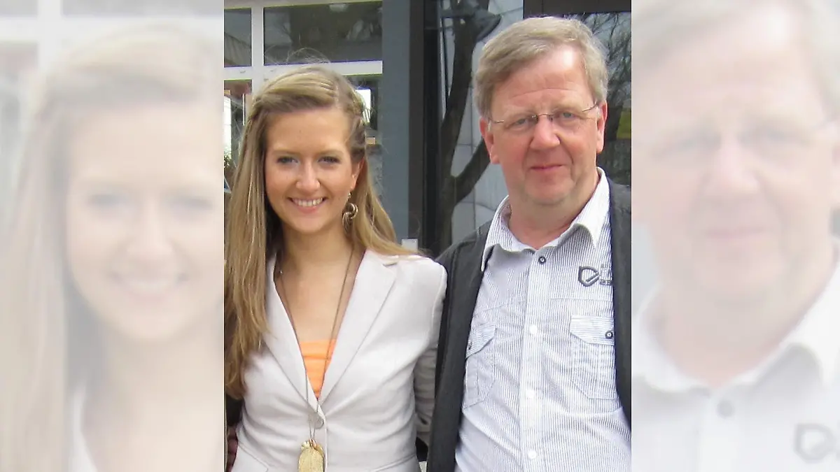 Karina Dove und ihr Vater Bernhard, für den sie aktuell einen Stammzellenspender sucht, da er an akuter Leukämie erkrankt ist.