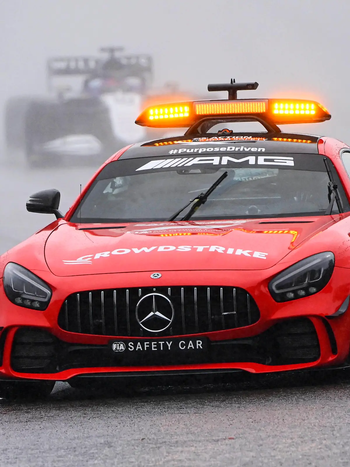  Formula 1 2021: Belgian GP CIRCUIT DE SPA FRANCORCHAMPS, BELGIUM - AUGUST 29: The Safety Car during the Belgian GP at Circuit de Spa Francorchamps on Sunday August 29, 2021 in Spa, Belgium. Photo by Mark Sutton / Sutton Images Images PUBLICATIONxINxGERxSUIxAUTxHUNxONLY GP2112_132802_MS22309