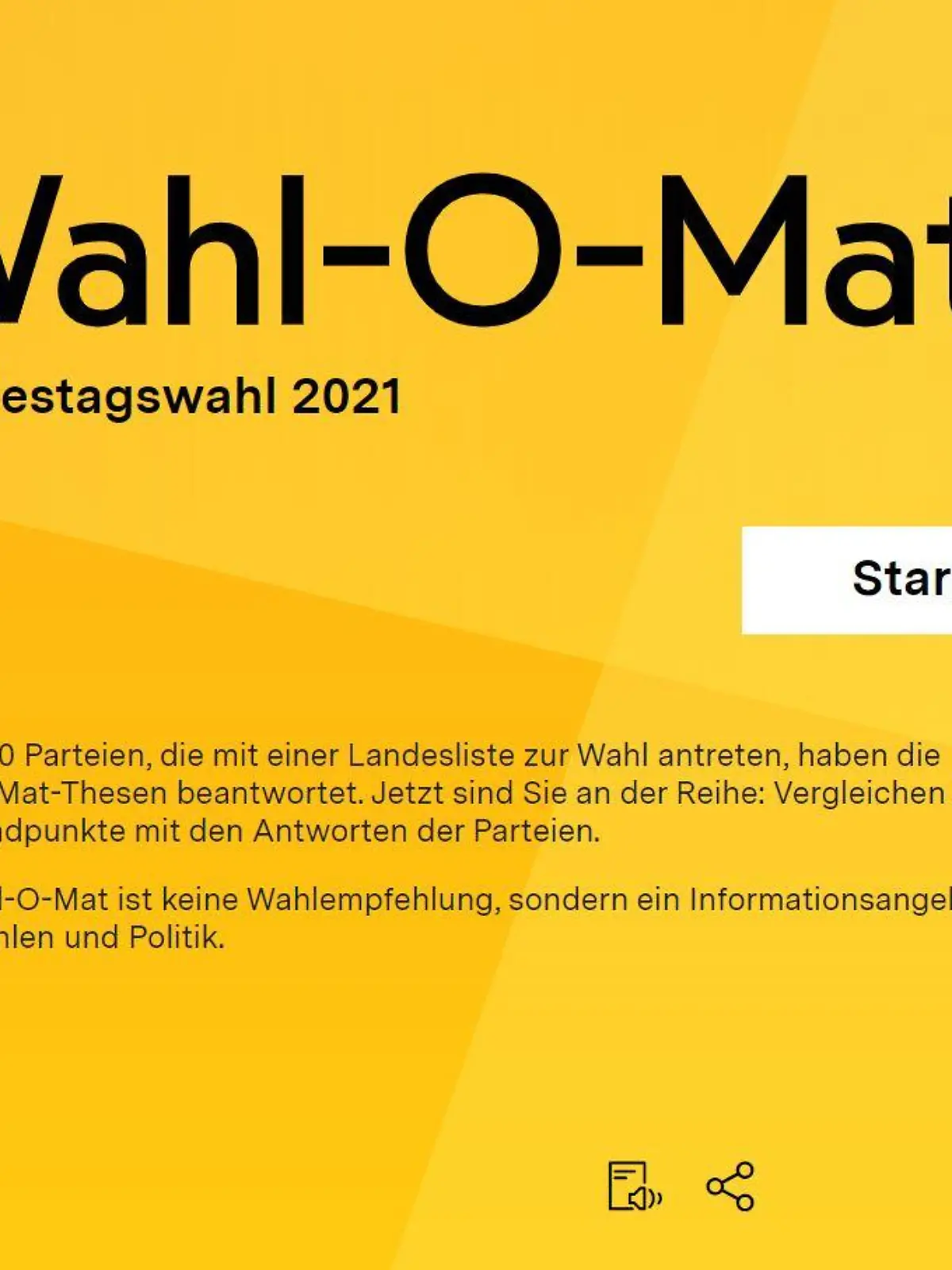 Der Wahl-O-Mat der Bundeszentrale für politische Bildung