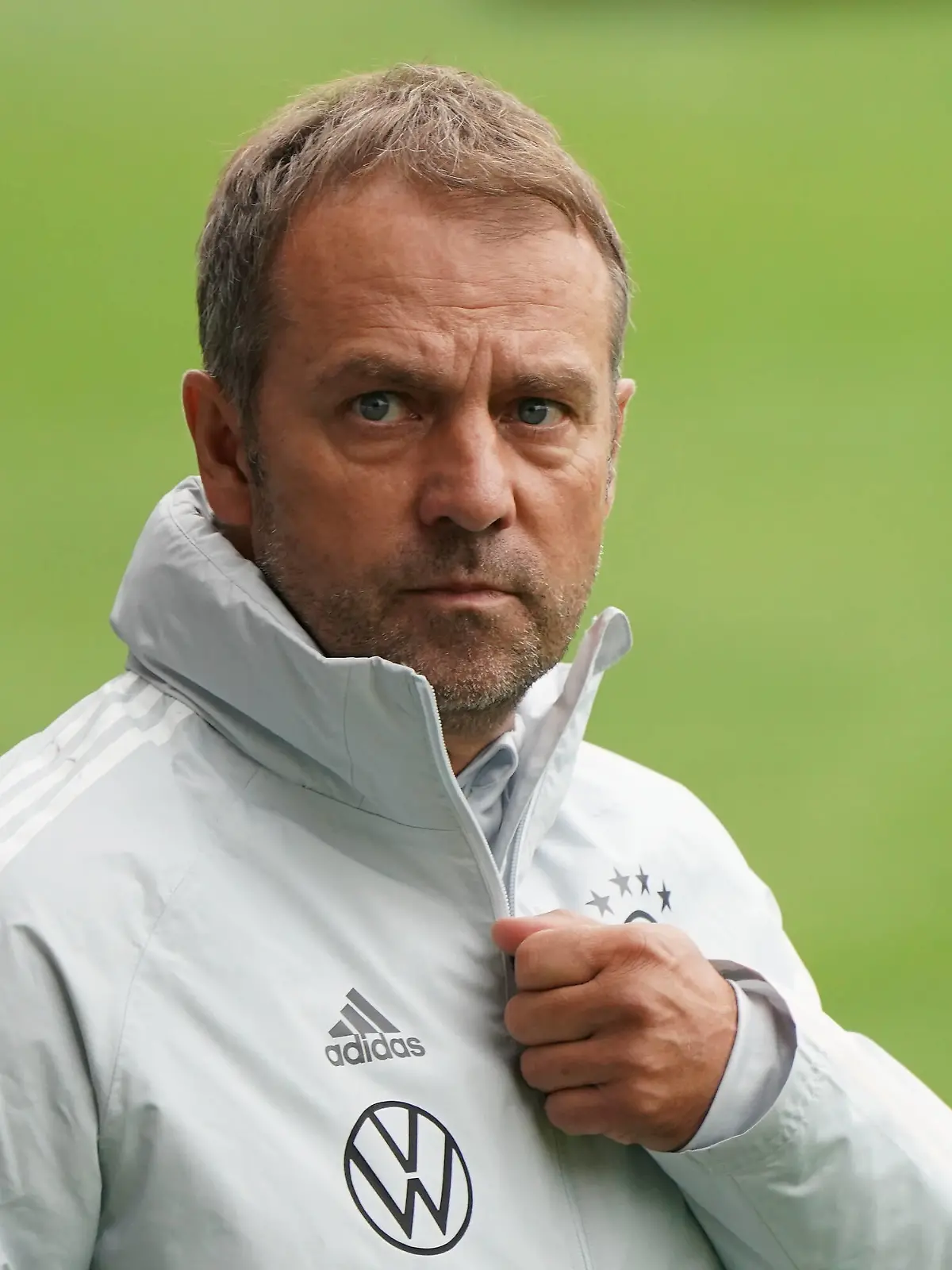  Bundestrainer Hansi Flick Deutschland Germany - Stuttgart 31.08.2021: Training der Deutschen Nationalmannschaft, Gazi Stadion Stuttgart *** National coach Hansi Flick Germany Stuttgart 31 08 2021 Training of the German national team, Gazi Stadium Stuttgart