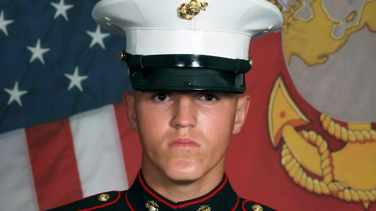 This undated photo released by the 1st Marine Division, Camp Pendleton/U.S. Marines shows Marine Corps Lance Cpl. Rylee J. McCollum, 20, of Jackson, Wyo Eleven Marines, one Navy sailor and one Army soldier were among the dead, while 18 other U.S. service members were wounded in Thursday Aug. 26, bombing, which was blamed on Afghanistan's offshoot of the Islamic State group. (U.S. Marines via AP)