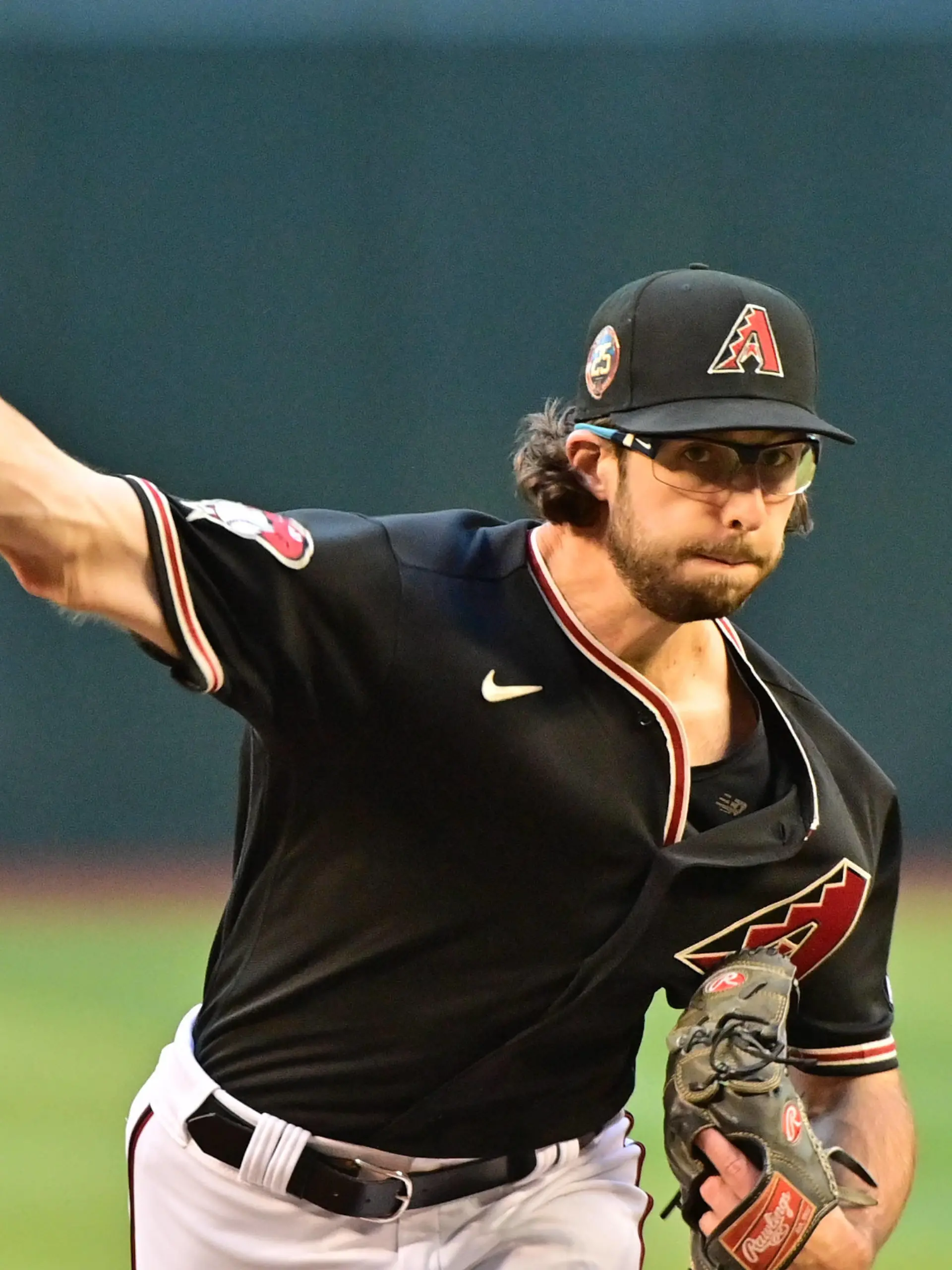 MLB, Baseball Herren, USA Miami Marlins at Arizona Diamondbacks May 8, 2023 Phoenix, Arizona, USA Arizona Diamondbacks starting pitcher Zac Gallen 23 throws in the first inning against the Miami Marlins at Chase Field. Phoenix Chase Field Arizona USA, EDITORIAL USE ONLY PUBLICATIONxINxGERxSUIxAUTxONLY Copyright: xMattxKartozianx 20230508_sjb_ak4_077