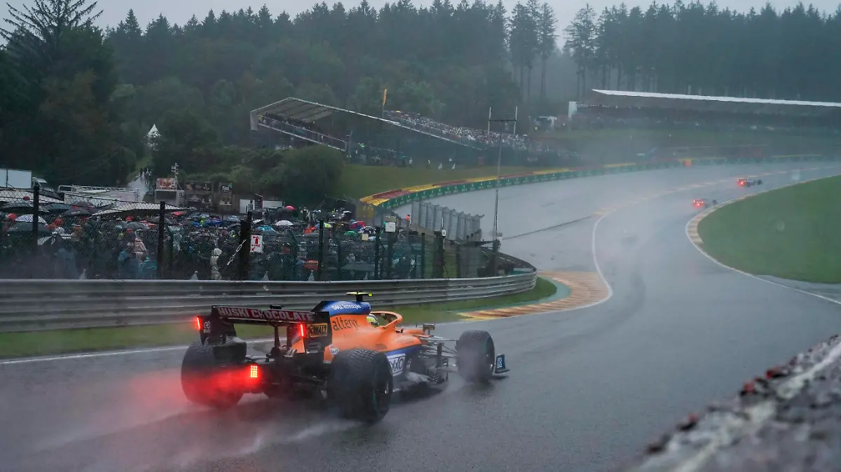 August 29, 2021, Francorchamps, Belgium: LANDO NORRIS of Great Britain and McLaren F1 Team during the 2021 FIA Formula 1 Belgian Grand Prix at Circuit de Spa-Francorchamps in Francorchamps, Belgium. Francorchamps Belgium - ZUMAg147 20210829_zap_g147_049 Copyright: xJamesxGasperottix