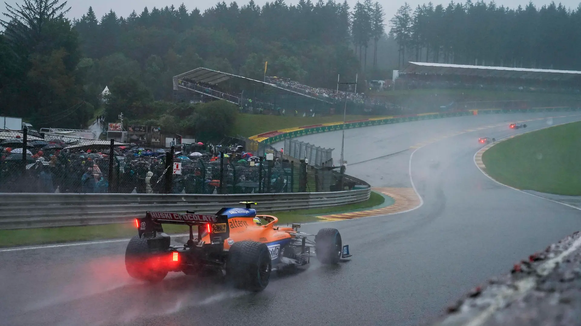 August 29, 2021, Francorchamps, Belgium: LANDO NORRIS of Great Britain and McLaren F1 Team during the 2021 FIA Formula 1 Belgian Grand Prix at Circuit de Spa-Francorchamps in Francorchamps, Belgium. Francorchamps Belgium - ZUMAg147 20210829_zap_g147_049 Copyright: xJamesxGasperottix