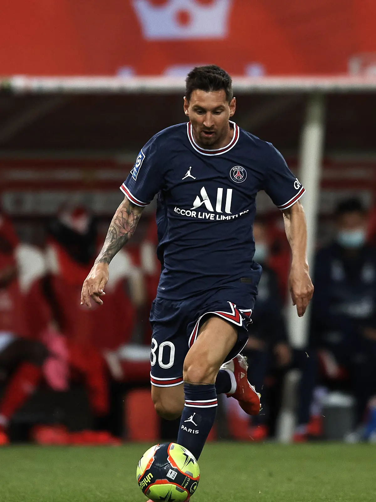 Stade de Reims v Paris Saint Germain - Ligue 1 Uber Eats Lionel Messi of PSG during the Ligue 1 Uber Eats match between Reims and Paris Saint Germain at Stade Auguste Delaune on August 29, 2021 in Reims, France. Reims France breton-stadeder210829_npMcU PUBLICATIONxNOTxINxFRA Copyright: xJosexBretonx 