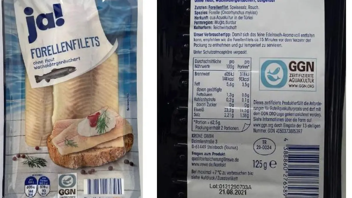 Forellen-Fillets