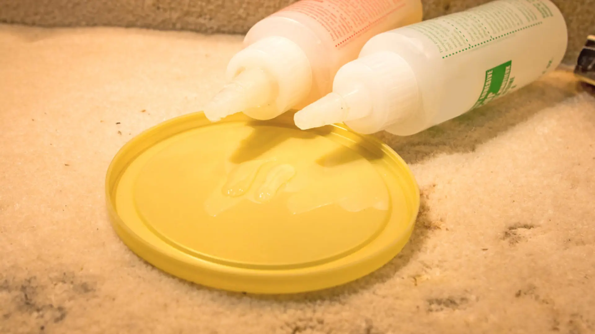 DIY- Mixing a two part epoxy glue. From the view of the person doing this project.