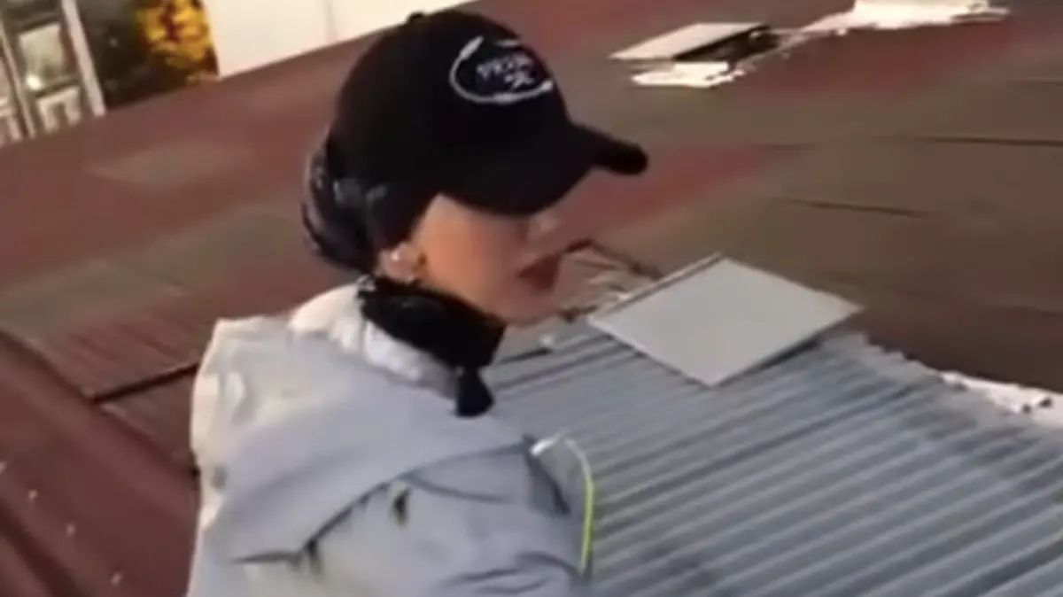 Kubra Dogan, 23, fell to her death after the panel on the roof broke while shooting a TikTok video in Istanbul, Turkey on 20th August 2021. (Newsflash)