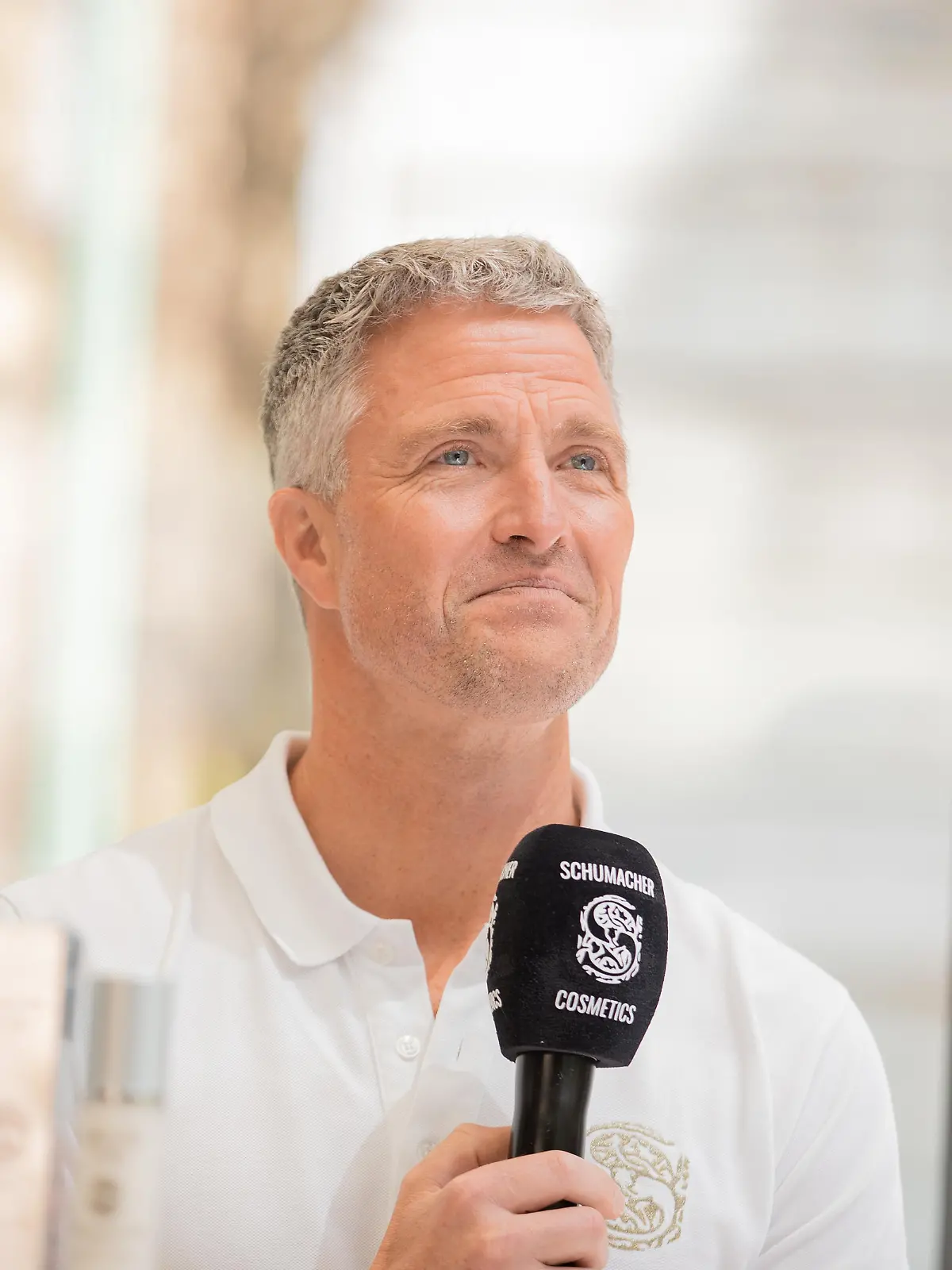 Ralf Schumacher bei der Weltpremiere der Unisex-Hautpflege-Serie Schumacher Cosmetics von Ralf Schumacher am 15.5.2023 in München. -- Ralf Schumacher at the world premiere of the skin care series Schumacher Cosmetics on May 15, 2023 in Munich, Germany.