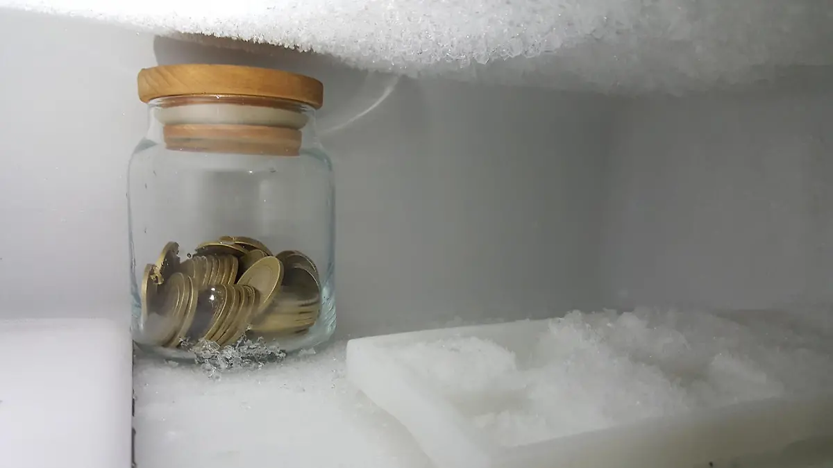 storing coins in jar in refrigerator
one way to save money is to keep money well
save money in the bank
money storage
