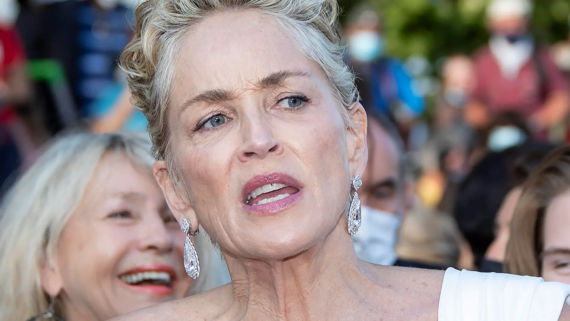 July 17, 2021, Cannes, France: Sharon Stone attends the final screening of ''OSS 117: From Africa With Love'' and closing ceremony (Credit Image: © imageSPACE via ZUMA Press Wire