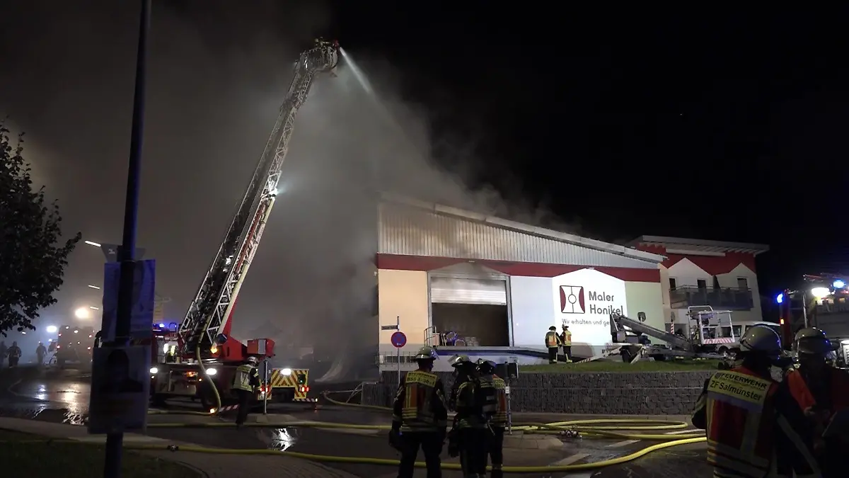Brand an Lagerhalle in Bad Soden-Salmünster