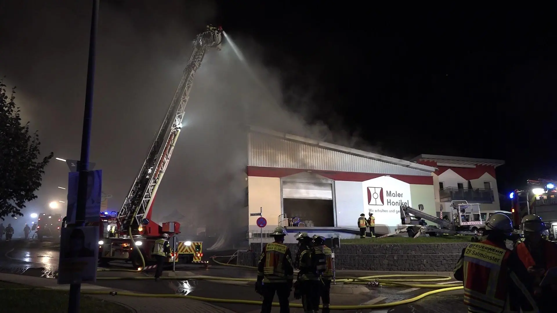 Brand an Lagerhalle in Bad Soden-Salmünster