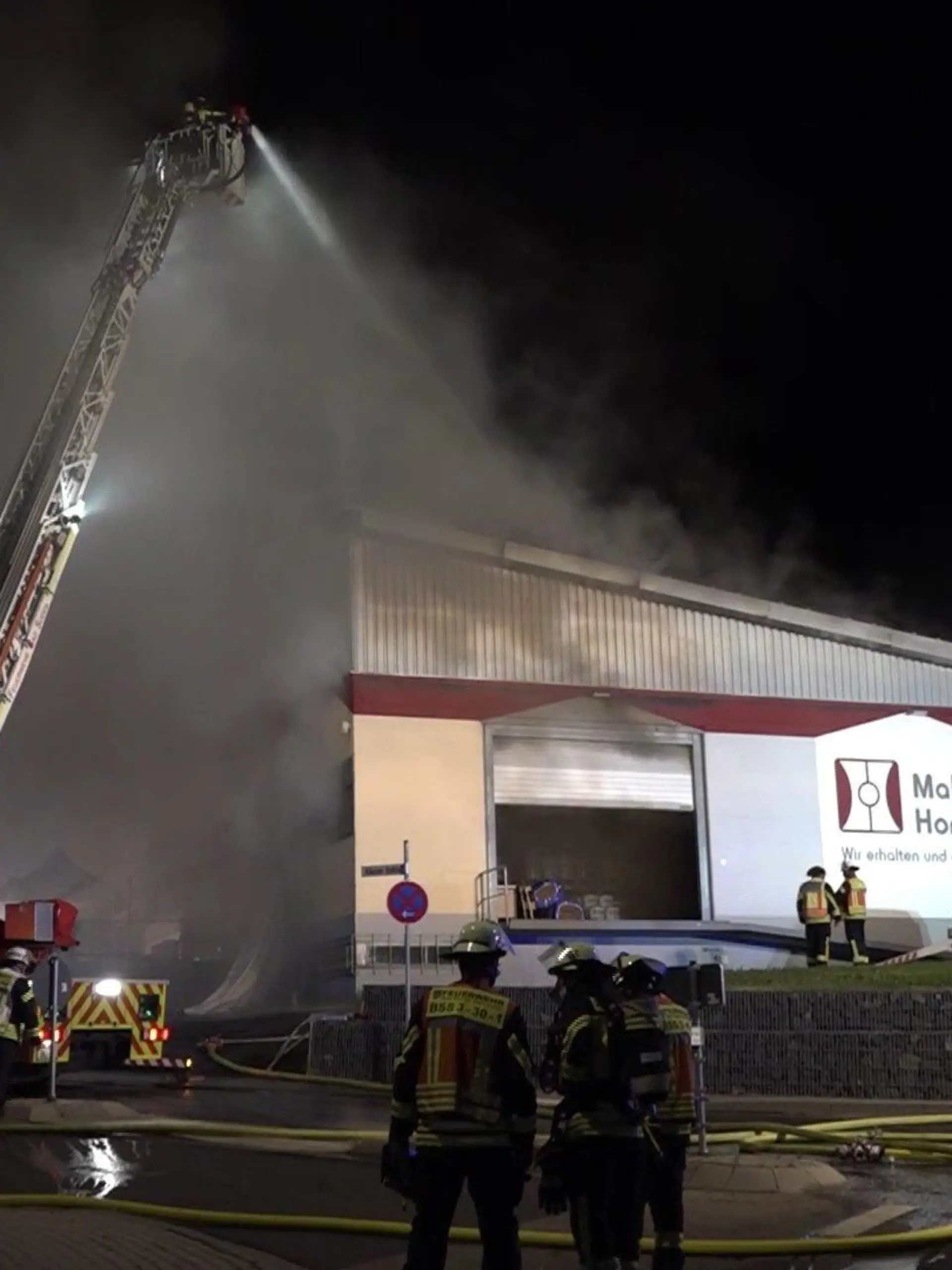 Brand an Lagerhalle in Bad Soden-Salmünster