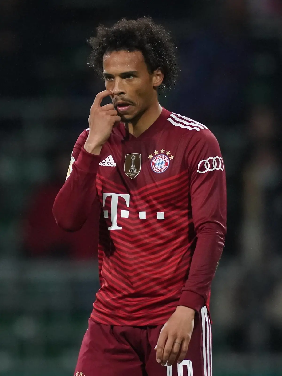  GER, DFB-Pokal, 1.Runde, Bremer SV vs FC Bayern Muenchen / 25.08.2021, wohninvest Weserstadion, Bremen, GER, DFB-Pokal, 1.Runde, Bremer SV vs FC Bayern Muenchen im Bild / picture shows Leroy Sane FC Bayern Muenchen 10 *** GER, DFB Pokal, 1 round, Bremer SV vs FC Bayern Muenchen 25 08 2021, wohninvest Weserstadion, Bremen, GER, DFB Pokal, 1 round, Bremer SV vs FC Bayern Muenchen in picture shows Leroy Sane FC Bayern Muenchen 10 nordphotoxGmbHx/xgumzmedia nphgm001