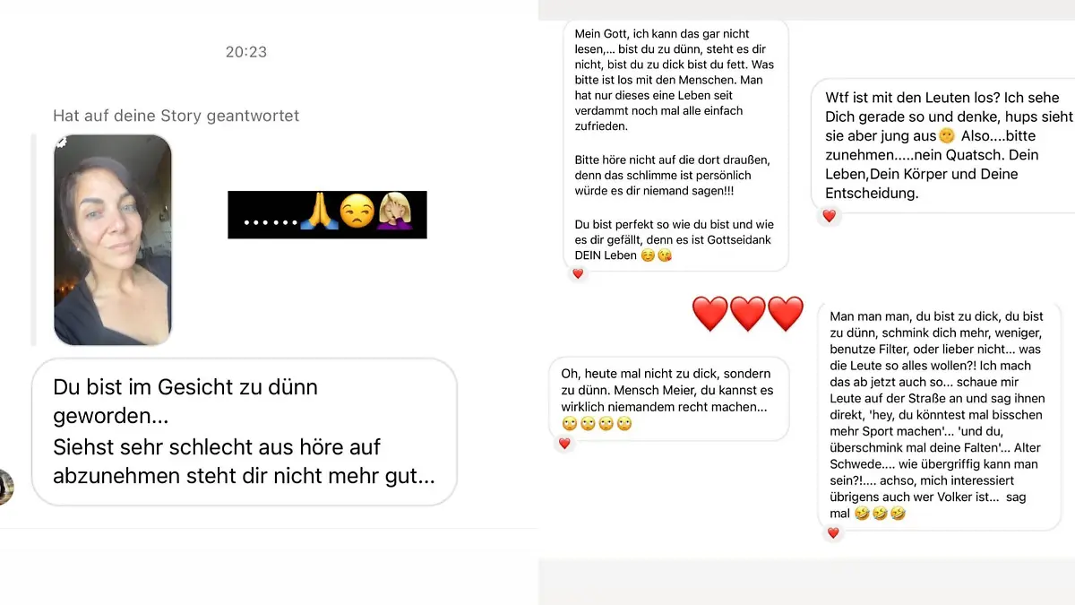 Danni Büchner ermntet Hate, weil sie angeblich zu dünn sei