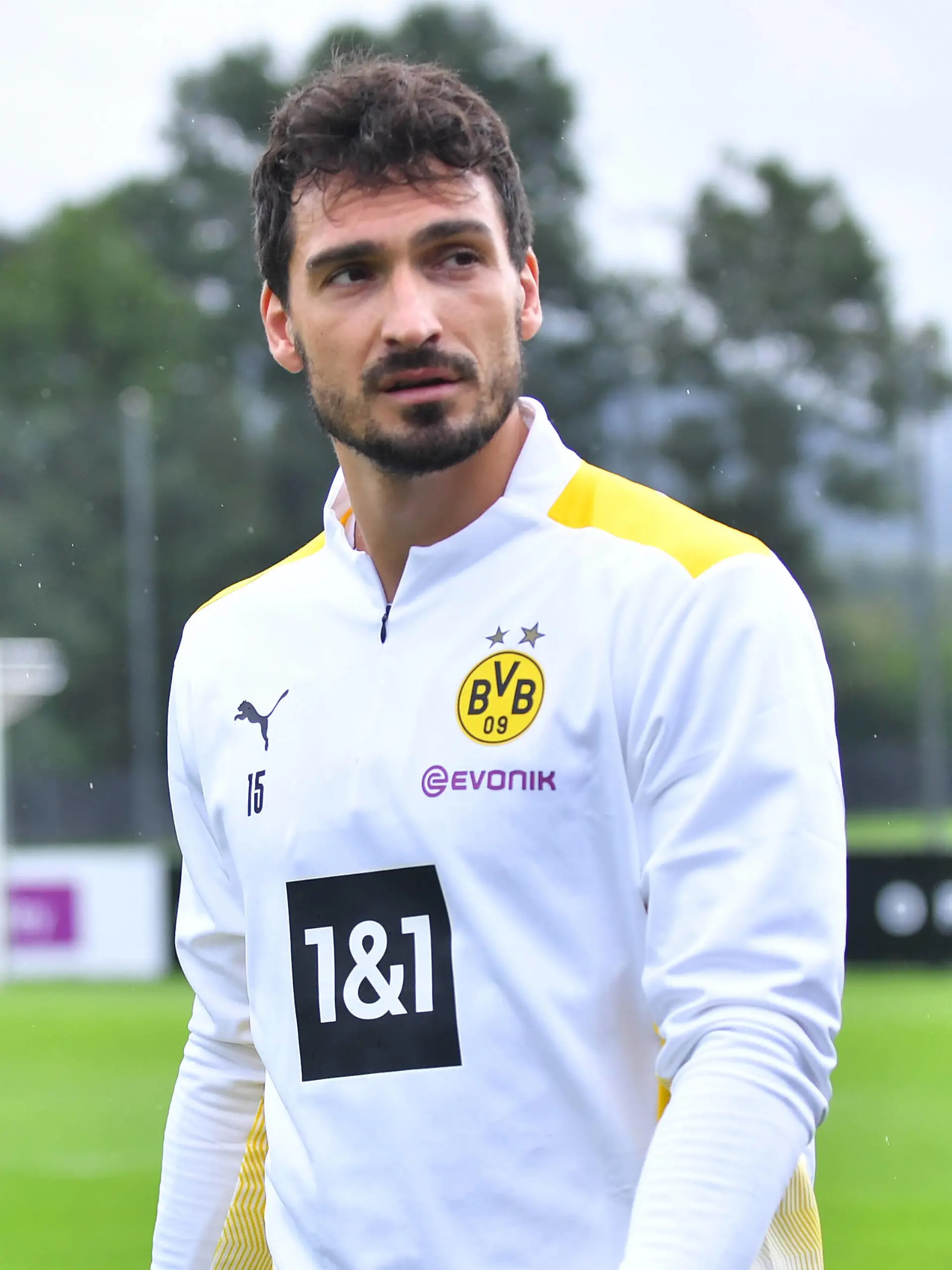Fußball 1. Bundesliga Trainingslager Borussia Dortmund am 28.07.2021 auf der Sportanlage Ri Au in Bad Ragaz Mats Hummels  Dortmund  DFL regulations prohibit any use of photographs as image sequences and/or quasi-video. *** Football 1 Bundesliga Training Camp Borussia Dortmund on 28 07 2021 at the Sportanlage Ri Au in Bad Ragaz Mats Hummels Dortmund DFL regulations prohibit any use of photographs as image sequences and or quasi video xHDx 