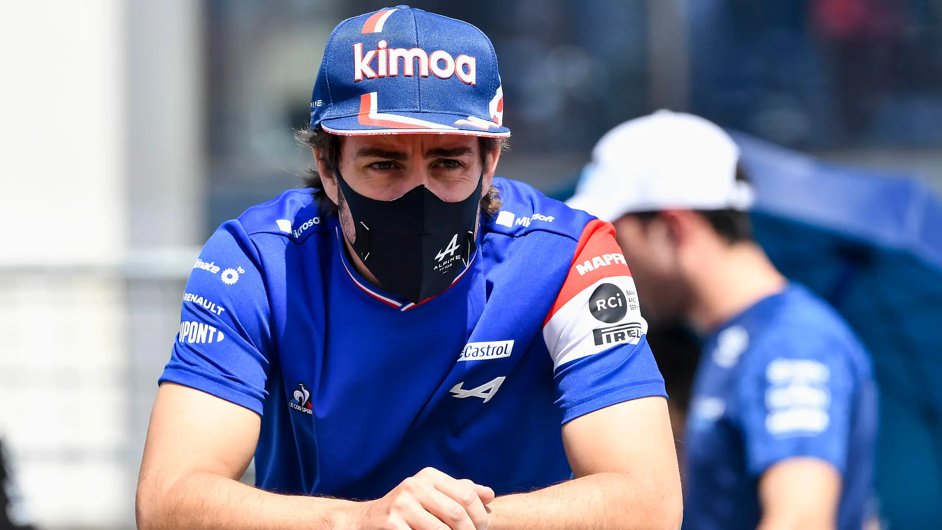 Formula 1 2021: Hungarian GP HUNGARORING, HUNGARY - AUGUST 01: Fernando Alonso, Alpine F1 on the drivers parade during the Hungarian GP at Hungaroring on Sunday August 01, 2021 in Budapest, Hungary. Photo by Mark Sutton / Sutton Images Images PUBLICATIONxINxGERxSUIxAUTxHUNxONLY GP2111_112232MS2_9896
