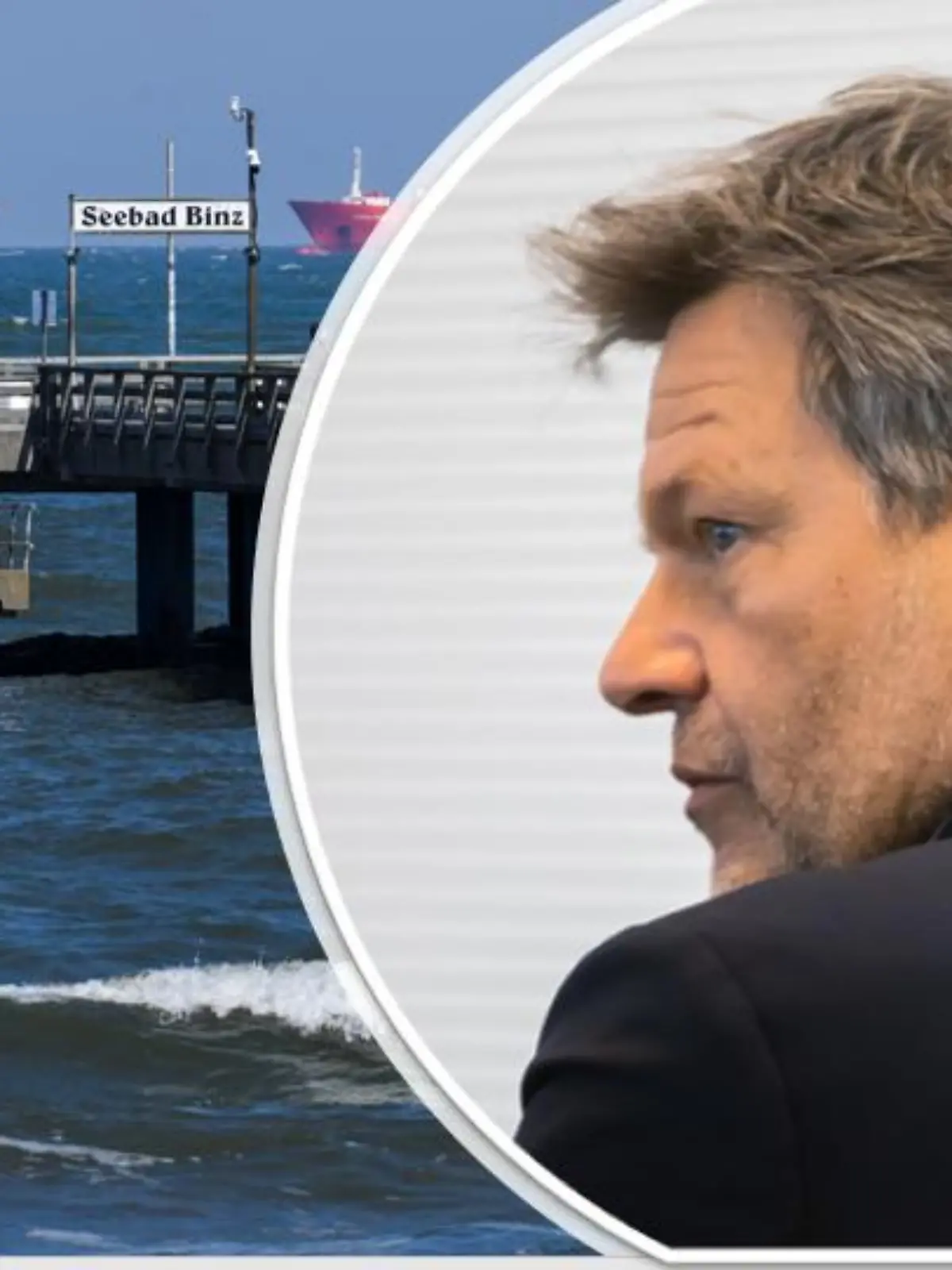Ärger um Habecks Pläne für ein LNG-Terminal auf Rügen (Montage/dpa)