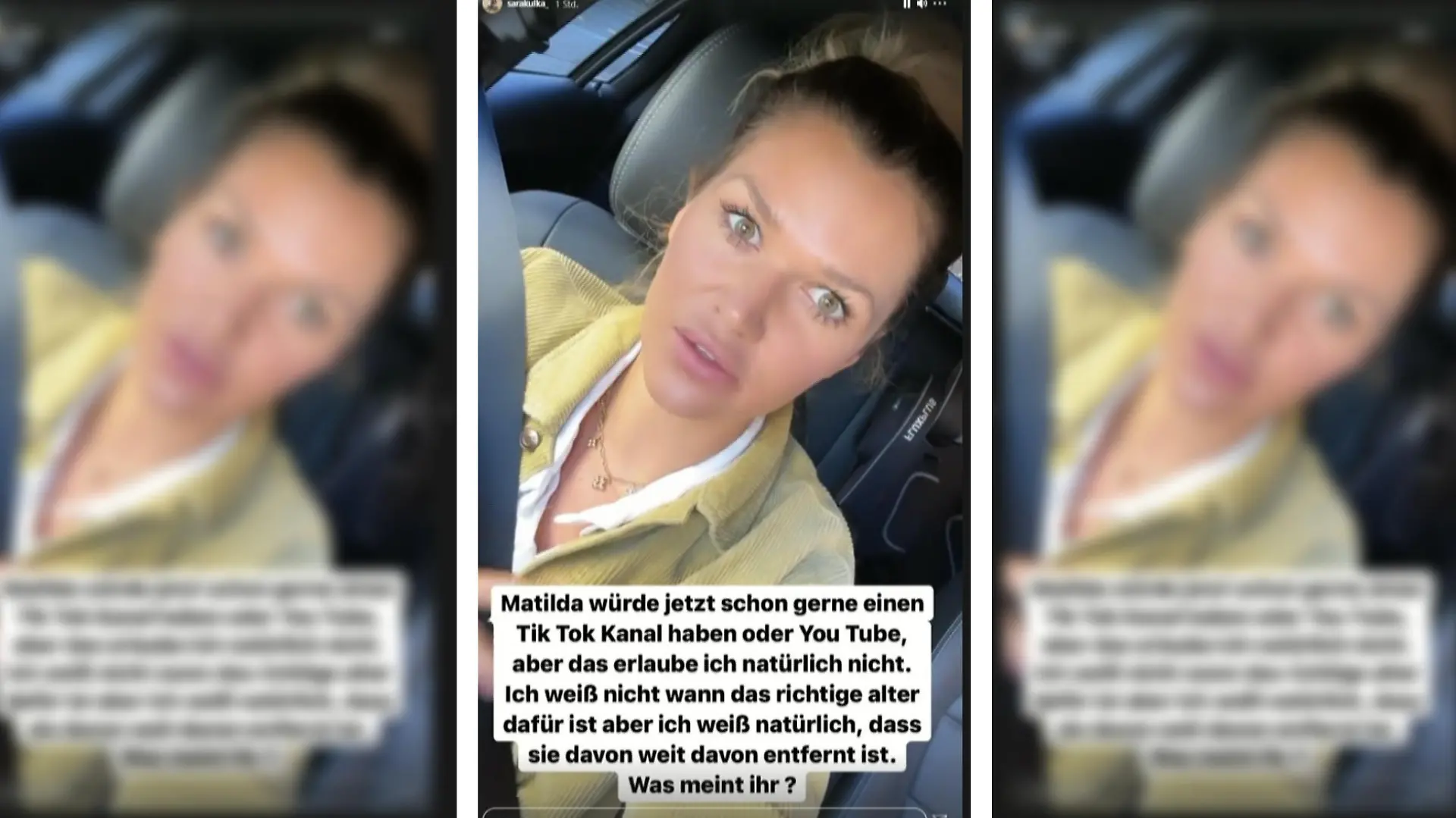 Sara Kulka meldet sich in einer neuen Story zu Wort