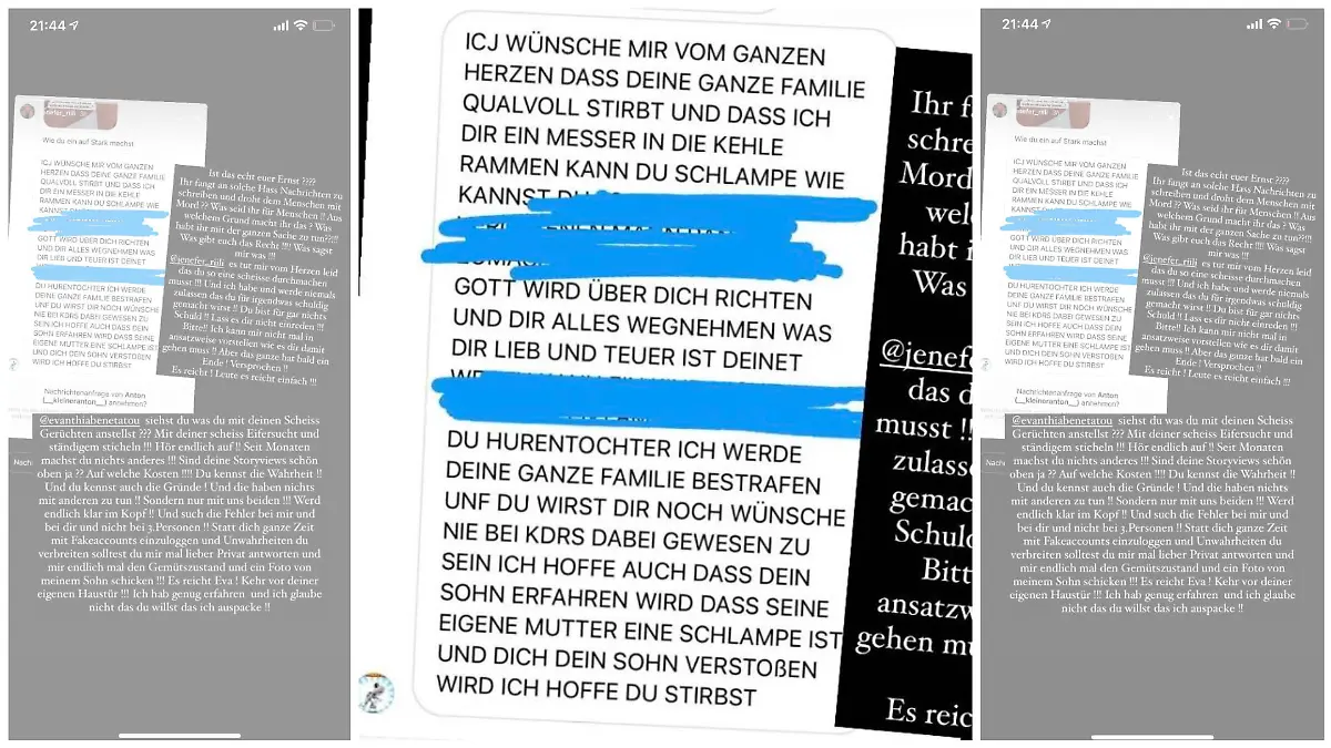 Jenefer Rilli erhält Morddrohungen