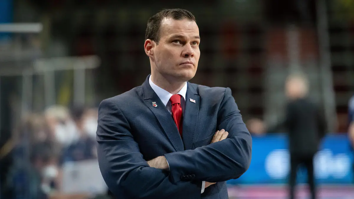 Johan Roijakkers Brose Bamberg ist unzufrieden, GER, MHP Riesen Ludwigsburg vs. Brose Bamberg, 19.05.2021, Play Off Viertelfinale Spiel 1, easycredit Basketball Bundesliga, Spielzeit 2020/2021. GER, MHP Riesen Ludwigsburg vs. Brose Bamberg, 19.05.2021, Play Off Viertelfinale Spiel 1, easycredit Basketball Bundesliga, Spielzeit 2020/2021 Ludwigsburg *** Johan Roijakkers Brose Bamberg is unhappy, GER, MHP Riesen Ludwigsburg vs Brose Bamberg, 19 05 2021, Play Off quarter final game 1, easycredit Basketball Bundesliga, season 2020 2021 GER, MHP Riesen Ludwigsburg vs Brose Bamberg, 19 05 2021, Play Off quarter final game 1, easycredit Basketball Bundesliga, season 2020 2021 Ludwigsburg Copyright: xEibnerxPressefoto/MichaelxMemmlerx EP_MMR