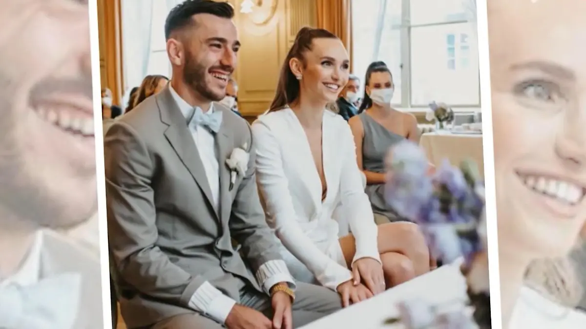 Anna Wilken hat Freund Sargis geheiratet Bilder aus dem Standesamt