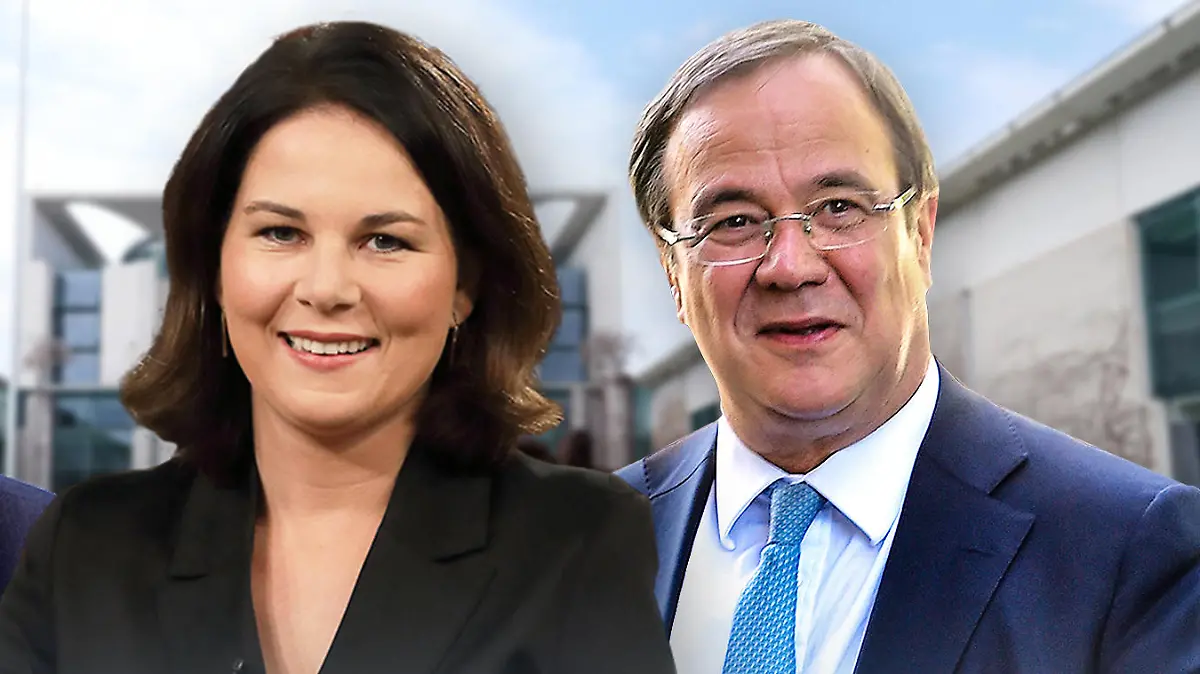 Wollen Kanzler werden: Olaf Scholz (SPD), Annalena Baerbock (Grüne), Armin Laschet (CDU)