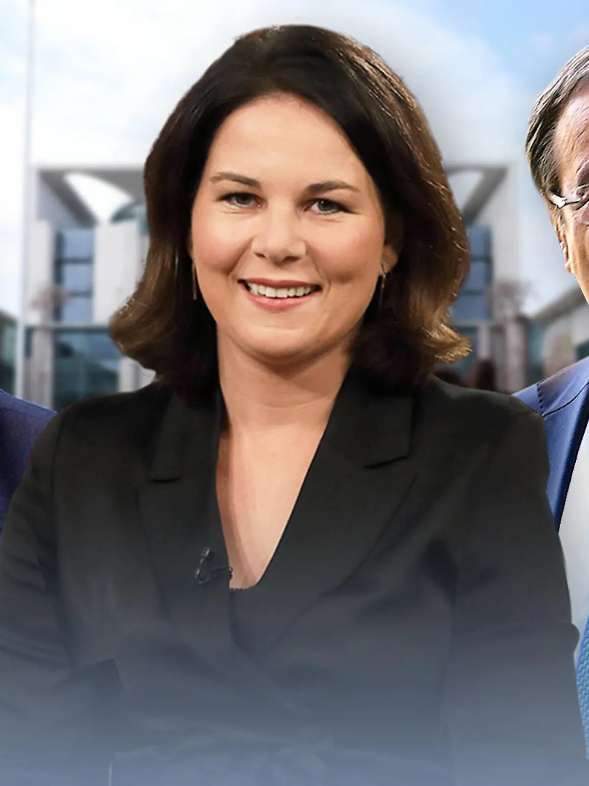Wollen Kanzler werden: Olaf Scholz (SPD), Annalena Baerbock (Grüne), Armin Laschet (CDU)