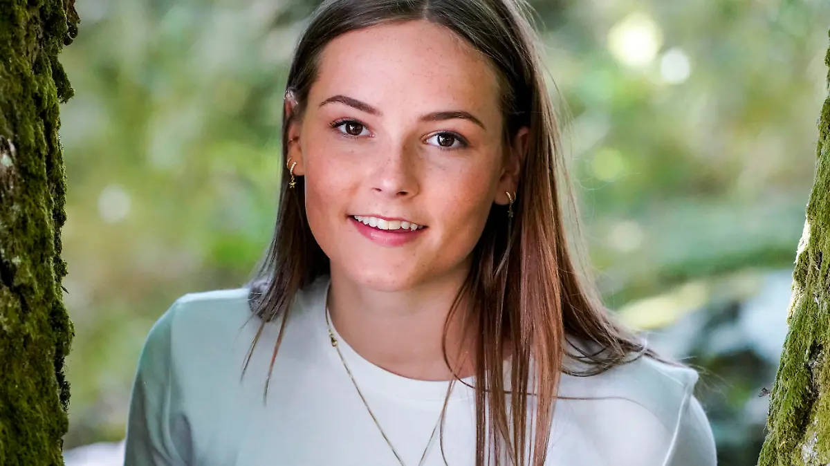 Norway's Princess Princess Ingrid Alexandra poses for the media during a holiday in Dvergsoya outside Kristiansand, Norway, Thursday, July 16, 2020. (Lise Aserud/NTB via AP)