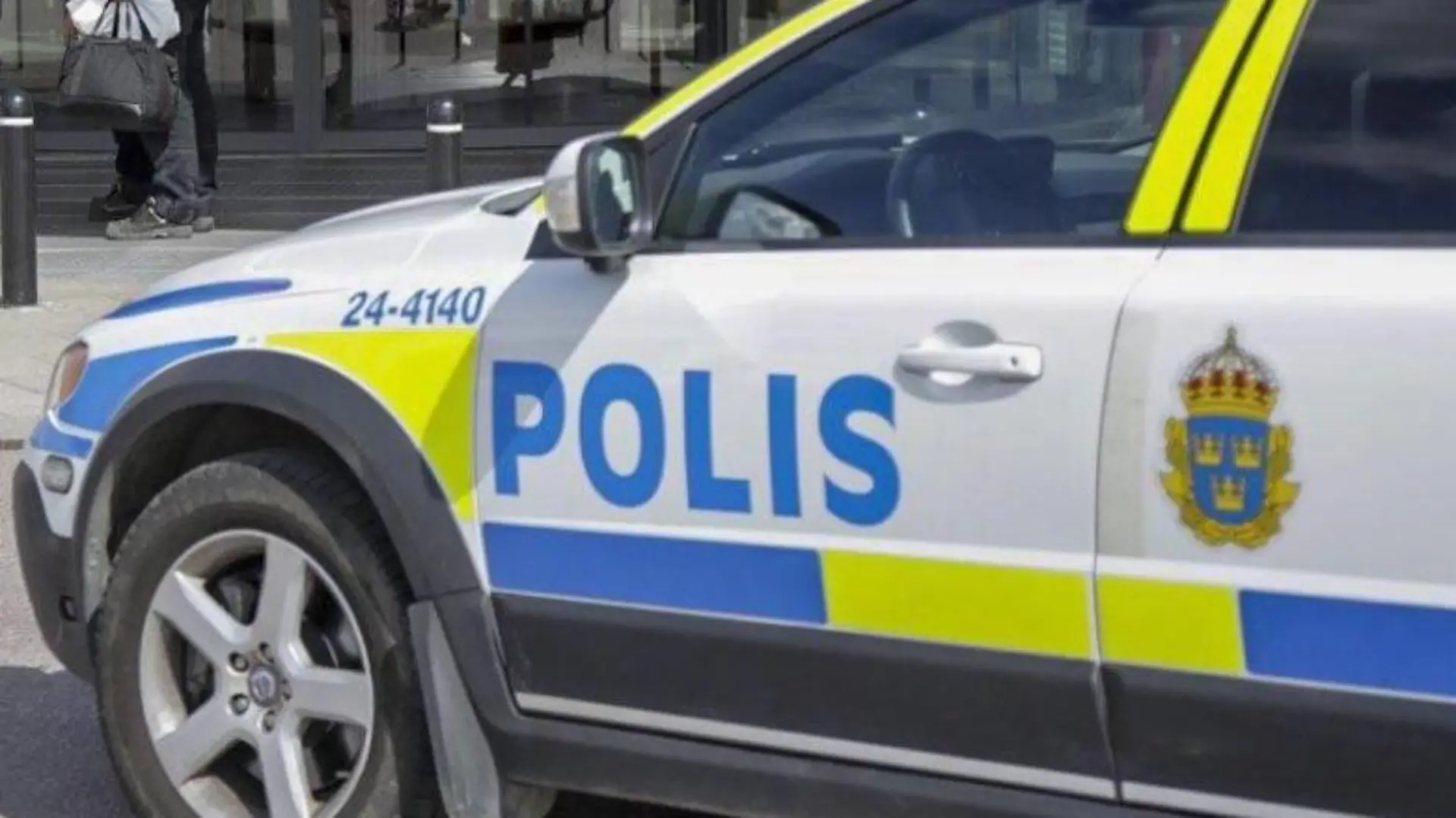 Ein Wagen der schwedischen Polizei bei einem Einsatz. Foto: Peter Kruger/TT/Archiv