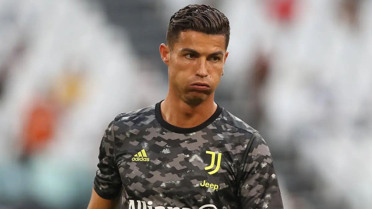 August 14, 2021, Turin, United Kingdom: Turin, Italy, 14th August 2021. Cristiano Ronaldo of Juventus reacts during the warm up prior to the Pre Season Friendly match at Allianz Stadium, Turin. Picture credit should read: Jonathan Moscrop / Sportimage Photo via Newscom picture alliance