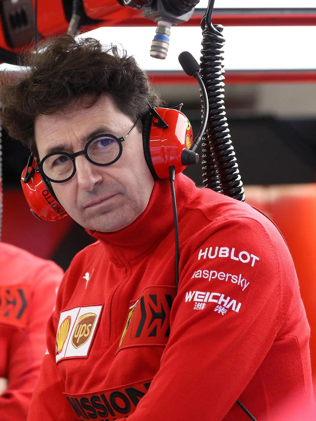  Motorsports: FIA Formula One World Championship, WM, Weltmeisterschaft 2020, Preseason Testing in Barcelona, Mattia Binotto ITA, Scuderia Ferrari Mission Winnow, Verwendung nur in Deutschland - GERMANY ONLY *** Motorsports FIA Formula One World Championship 2020, Preseason Testing in Barcelona, Mattia Binotto ITA, Scuderia Ferrari Mission Winnow , Use only in Germany GERMANY ONLY PUBLICATIONxINxGERxONLY