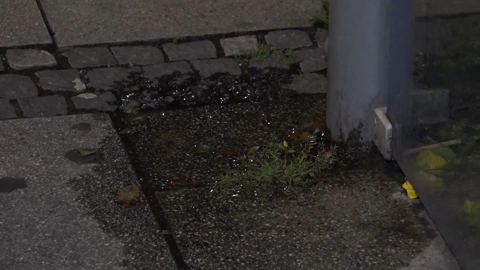 Über Notruf meldeten mehrere Anrufer den Rettungsdiensten und der Polizei einen durch Feuer schwer verletzten Mann. Als die Beamten kurz darauf am Tatort eintrafen, befand sich das Opfer an der Bushaltestelle und wurde dort von Ersthelfern versorgt.