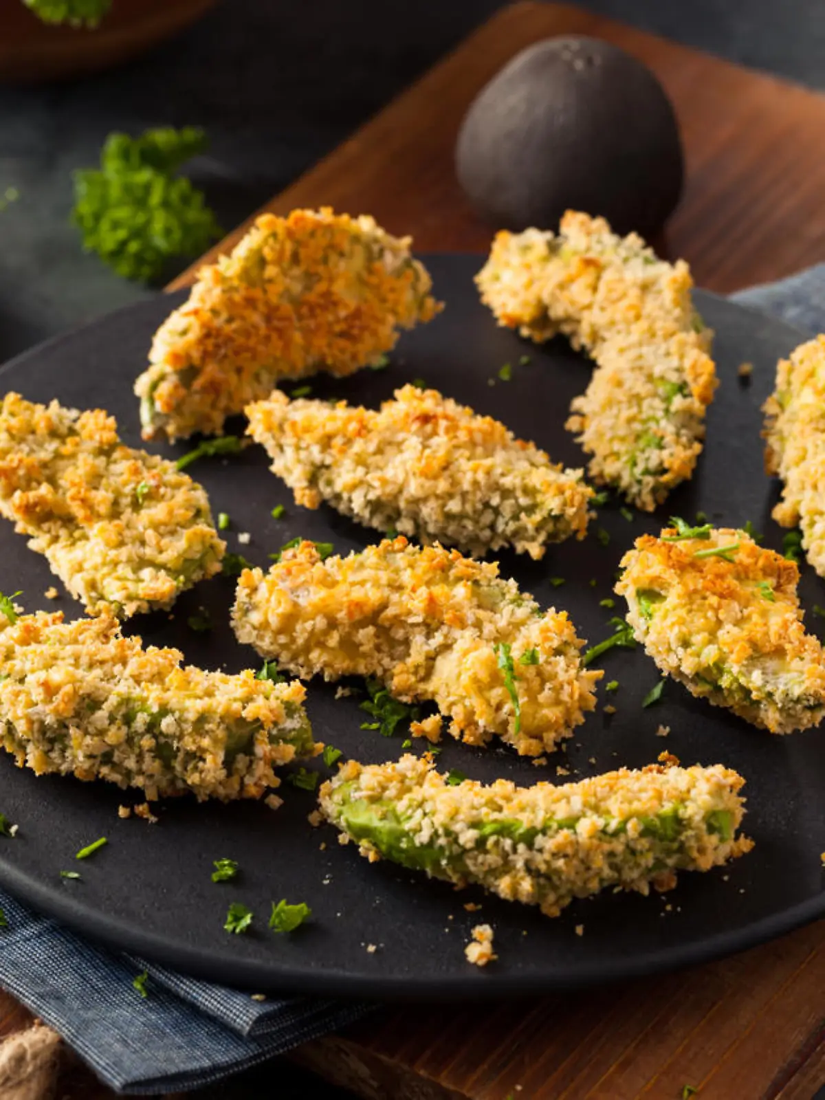 Homemade Breaded Fried Avocado Fries with Chipotle Sauce