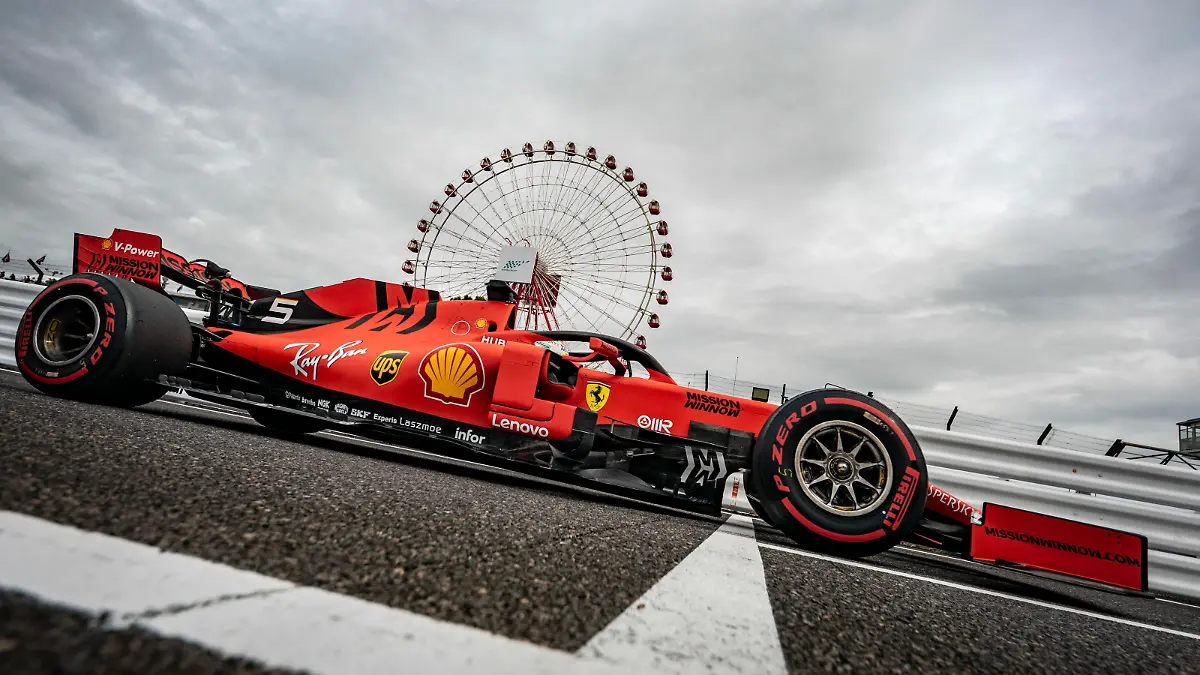 2019 Japanese GP SUZUKA, JAPAN - OCTOBER 11: Sebastian Vettel, Ferrari SF90 during the Japanese GP at Suzuka on October 11, 2019 in Suzuka, Japan. Photo by Glenn Dunbar / LAT Images Images PUBLICATIONxINxGERxSUIxAUTxHUNxONLY DSC03650