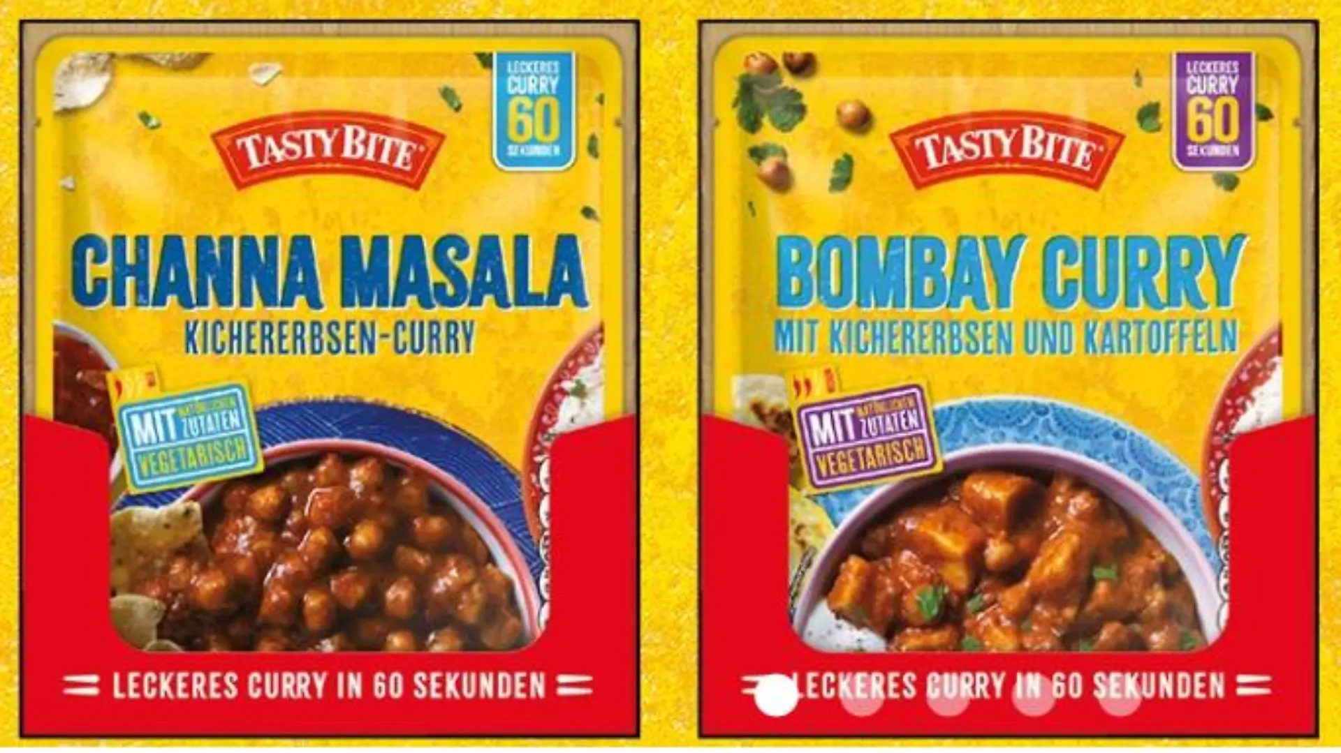 Der Lebensmittelhersteller Tasty Bite ruft mehrere Curry-Fertiggerichte zurück.