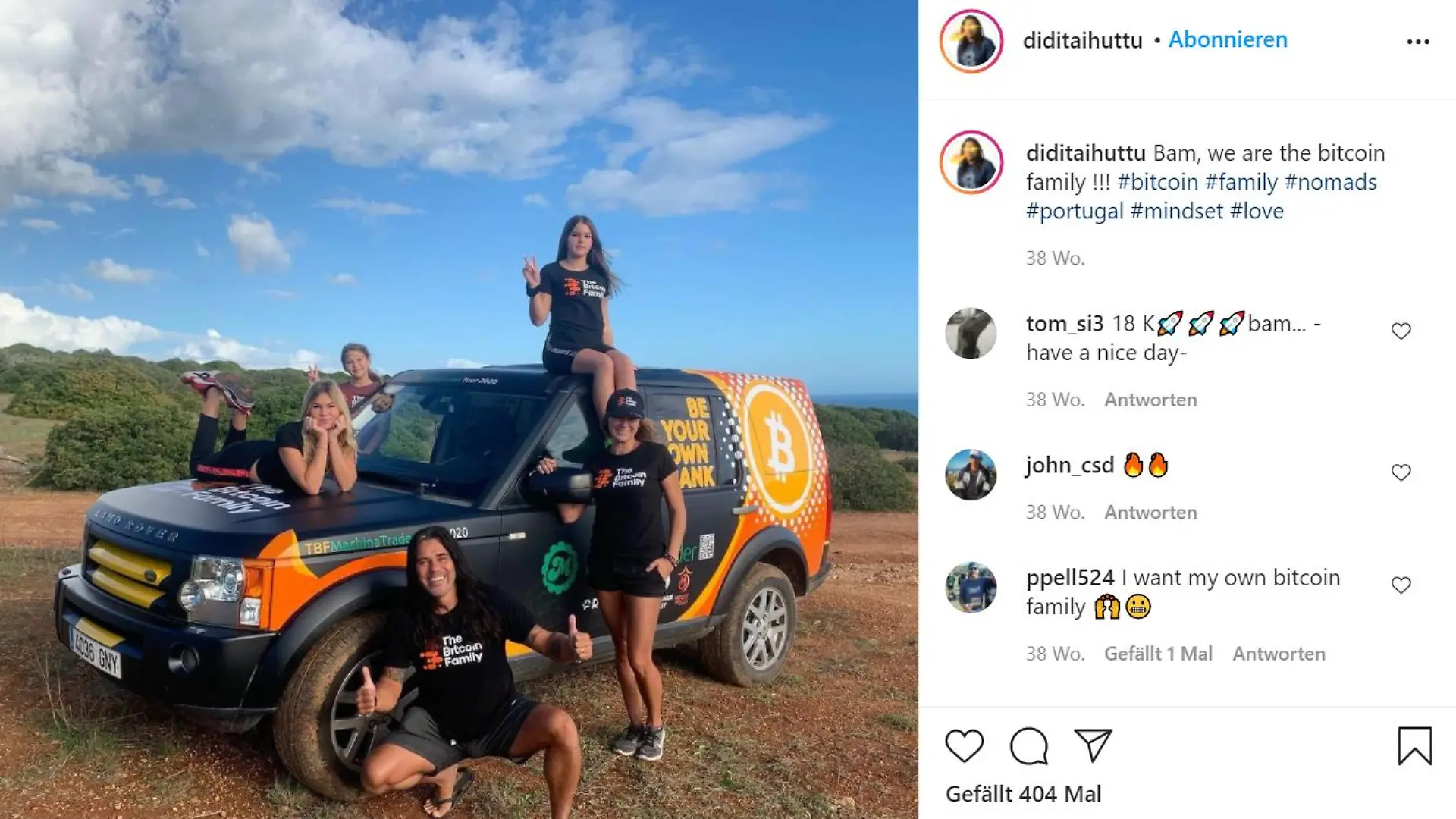 Didi Taihuttu und seine Familie sind Bitcoin-Millionäre