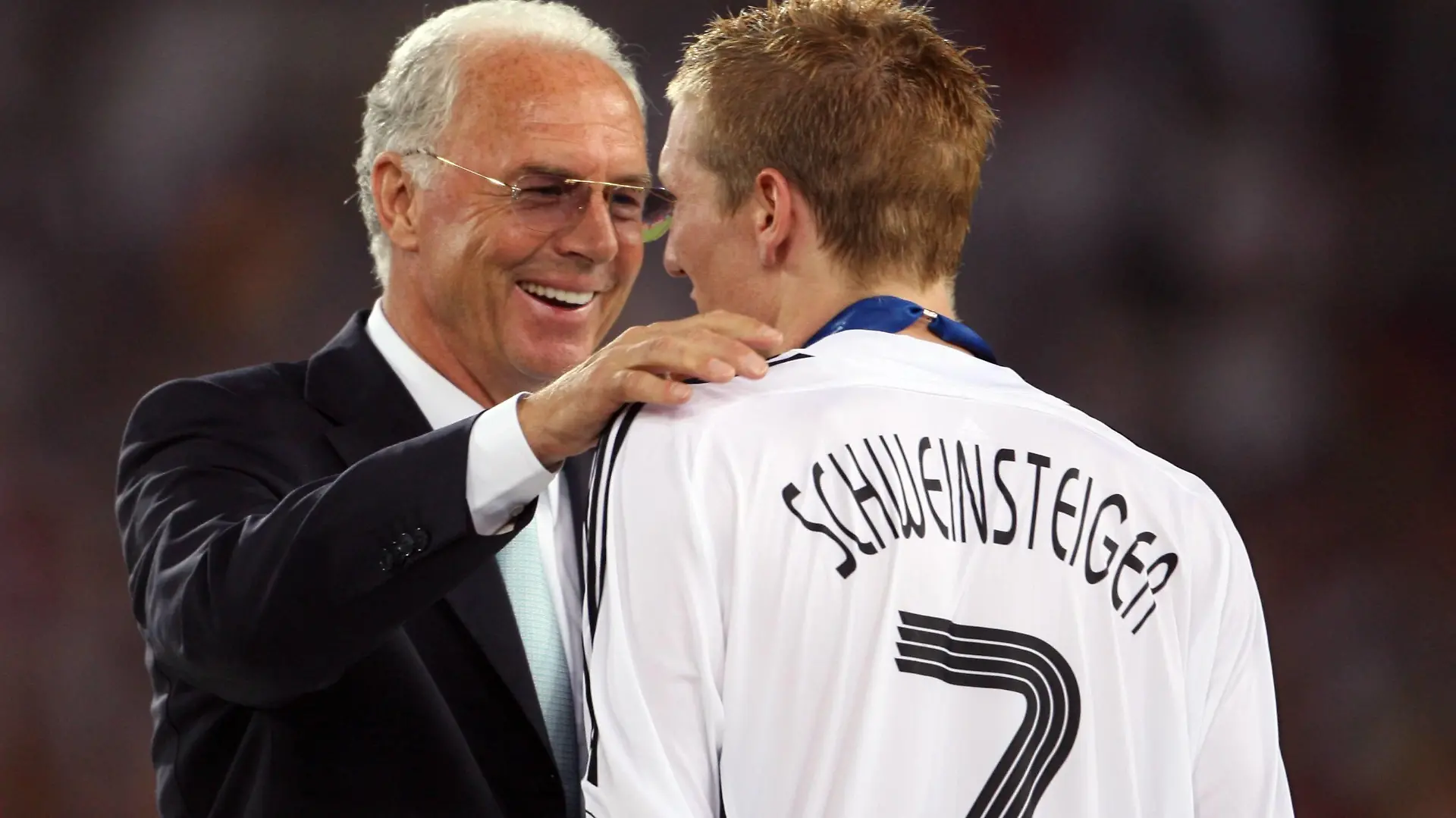 Franz Beckenbauer und Bastian Schweinsteiger