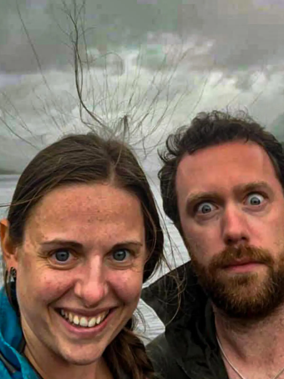 Selffie zeigt: Blitzschlag stand kurz bevor