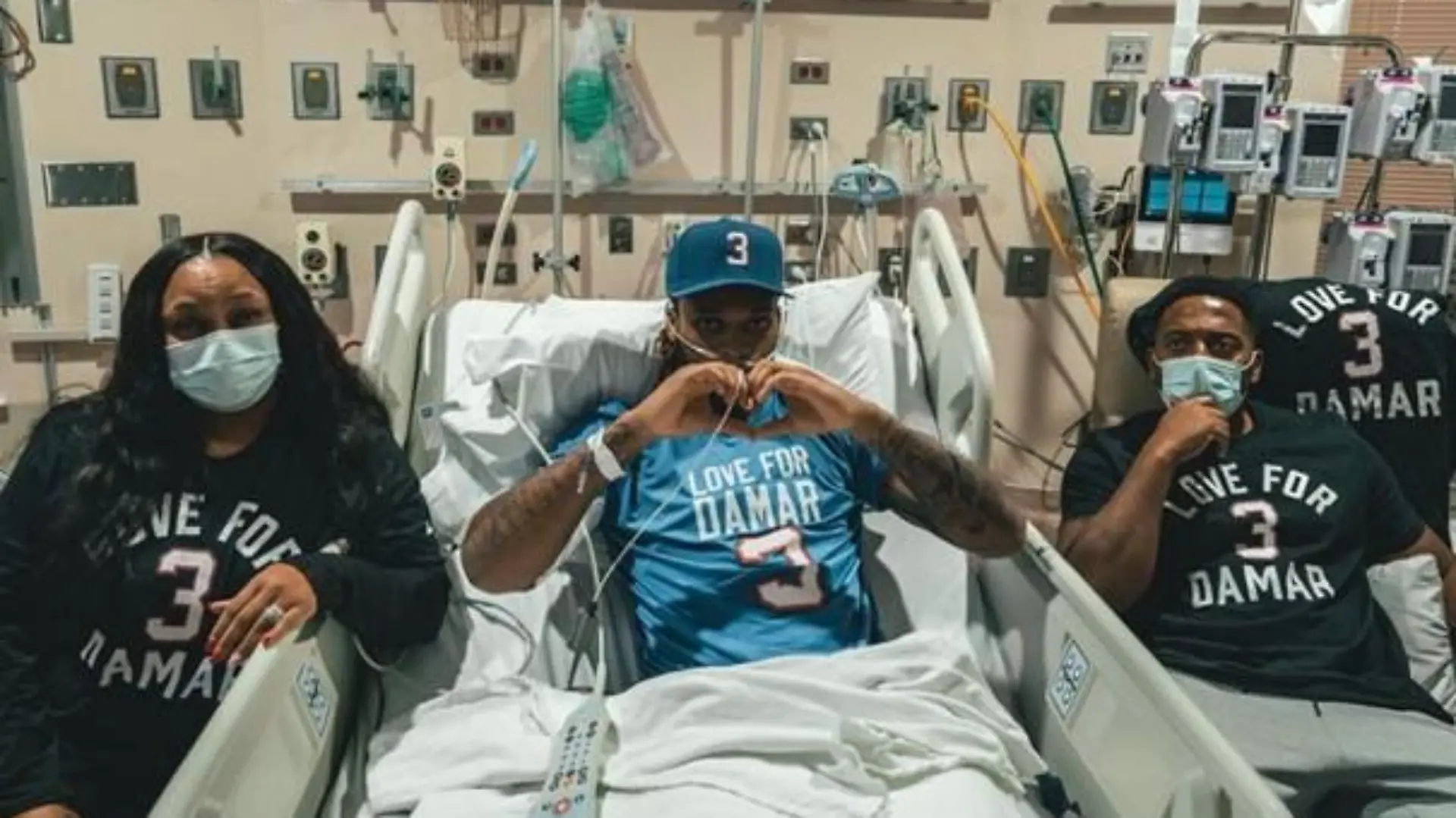 Damar Hamlin fiebert im Krankenbett mit seinen Buffalo Bills.