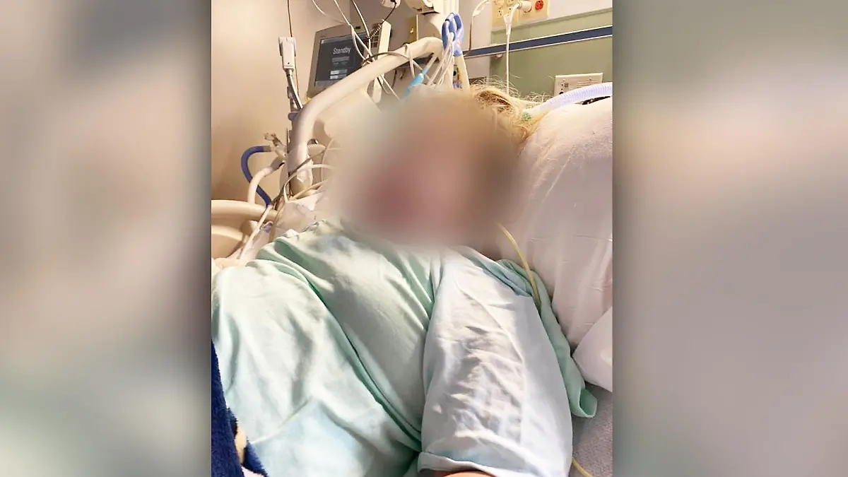 Tagelange kämpfte die 9-jährige Blair im Krankenhaus ums Überleben - und ihre Mutter gegen die Corona-Leugner.